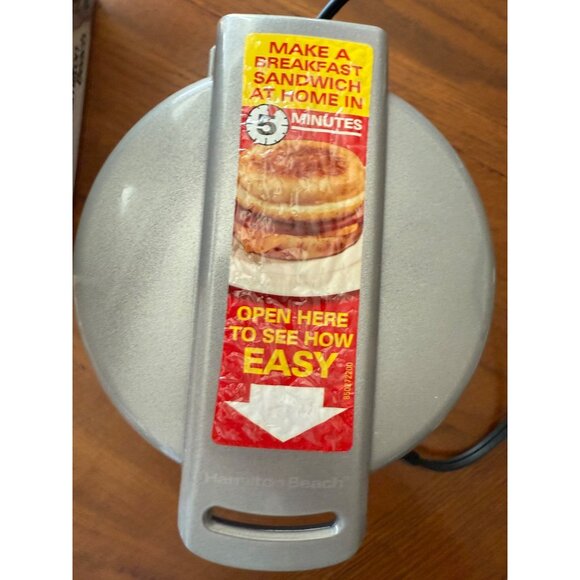 Hamilton Beach Breakfast Sandwich Maker NEW 25475 - Picture 6 of 7